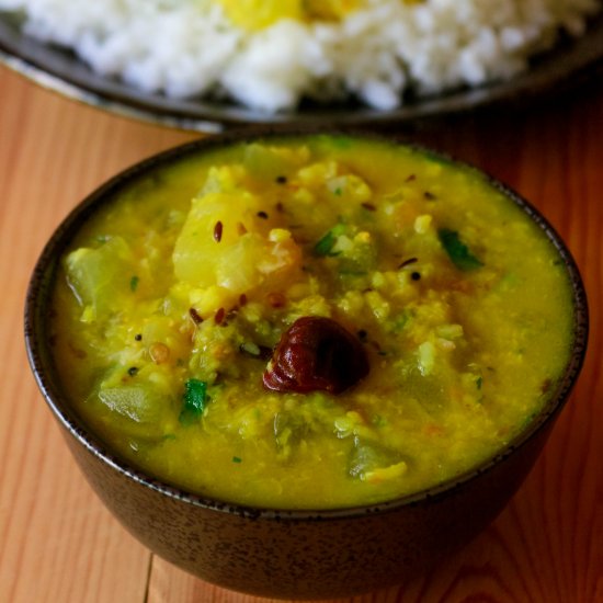 Watermelon rind kootu