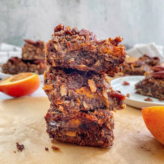 Vegan Peach Crumble Bars