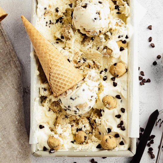 brown butter cookie dough ice cream