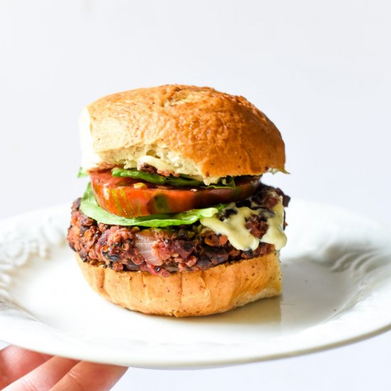 Black Bean Beet Burger