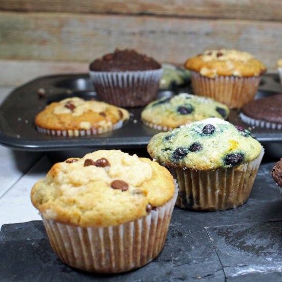 1 Muffin Recipe~Dozens of Muffins