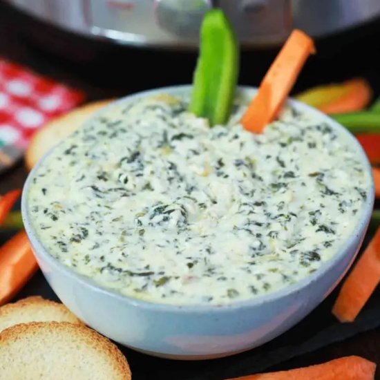 Instant Pot Spinach Artichoke Dip