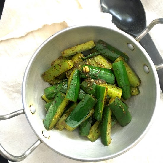 Cucumber with Mustard Lime