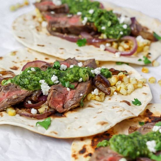 Chimichurri Steak Tacos