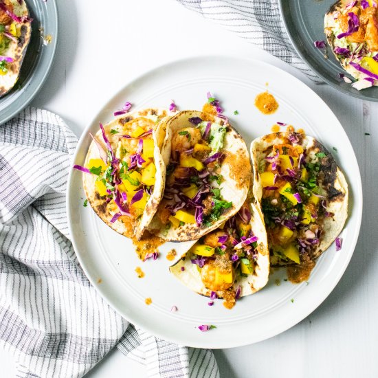 Shrimp Tacos with Mango Salsa