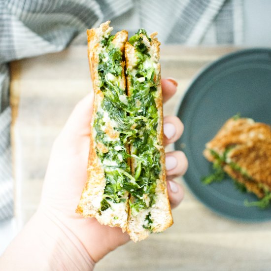 Spinach & Feta Grilled Cheese