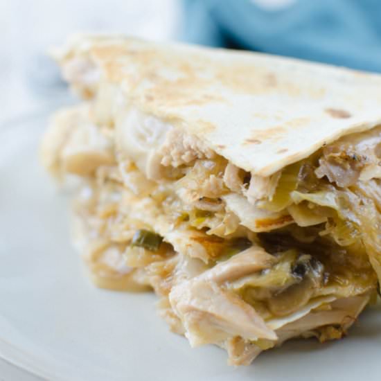 Mu Shu Pork Quesadillas