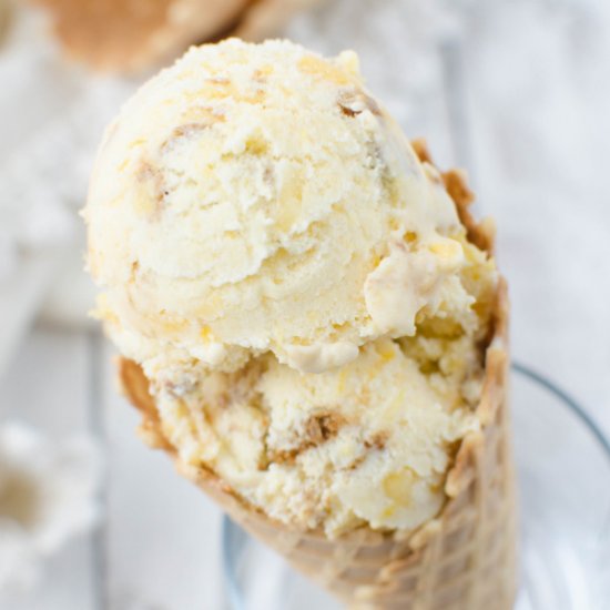 Ginger Peach Ice Cream