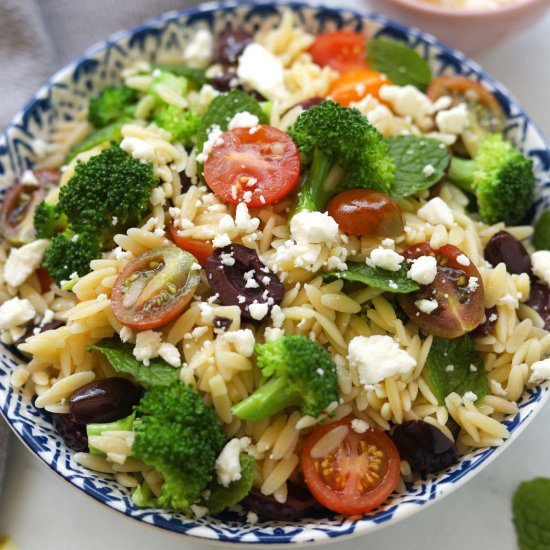 ORZO BROCCOLI PASTA SALAD