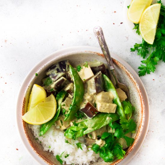 Eggplant Thai Green Curry