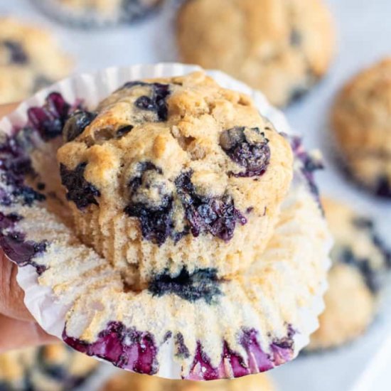 Healthy Blueberry Muffins