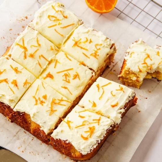 Creamy Vegan Orange Cake