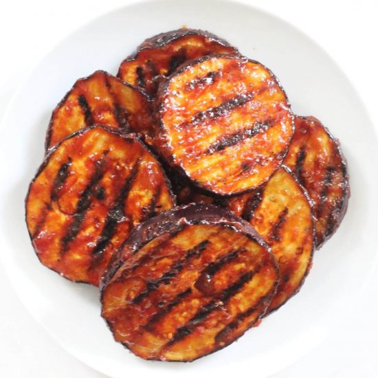 BBQ Grilled Eggplant Steaks