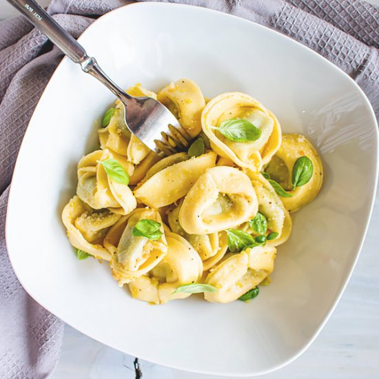 Lemony Olive Oil Tortellini