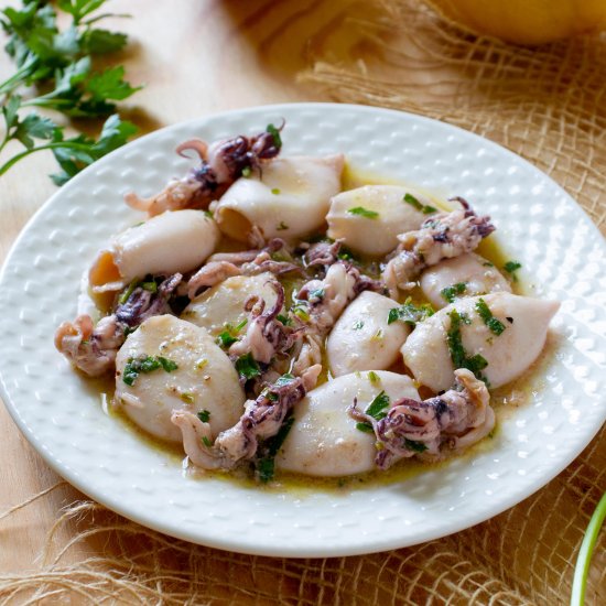 Grilled squid