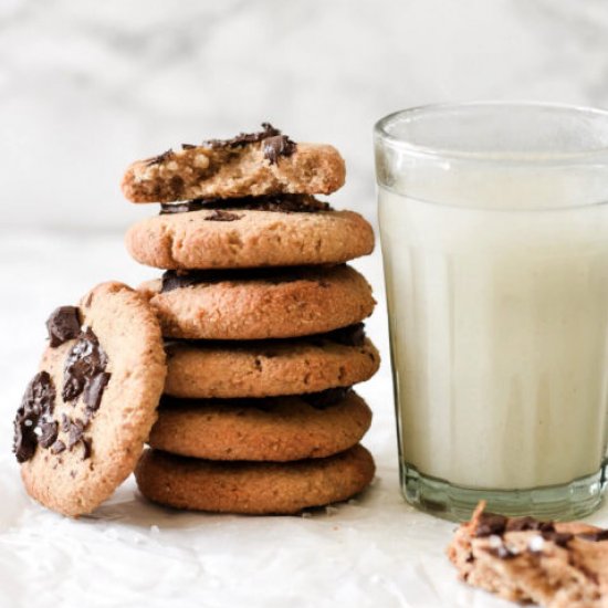 Keto Chocolate Chip Cookies (vegan)