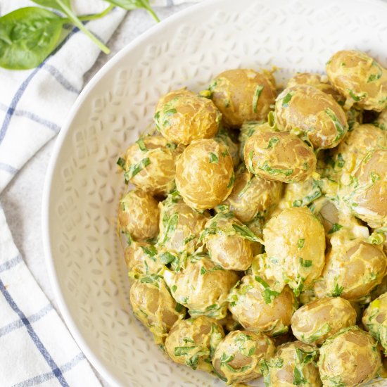 Spinach And Potato Salad