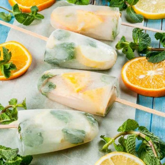 Boozy Mojito Popsicle Recipe