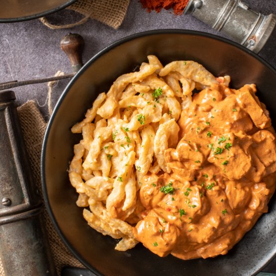 Vegan Hungarian Tofu Paprikas