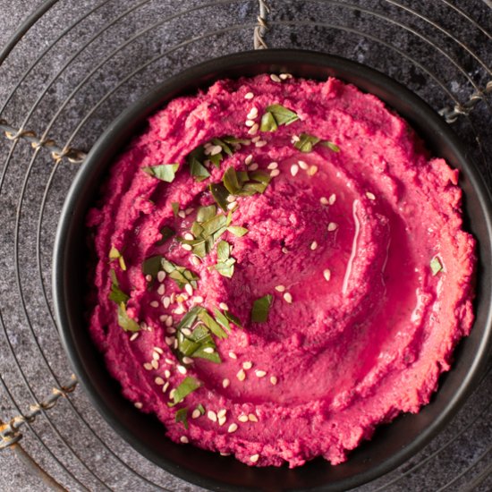 Beet and Dill Hummus