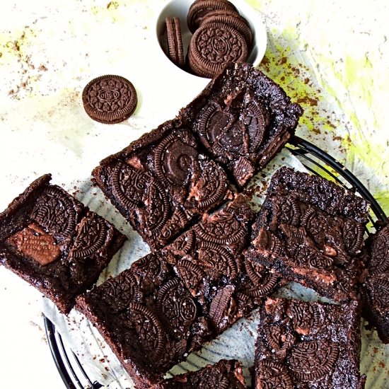 Chocolate Oreo Brownies