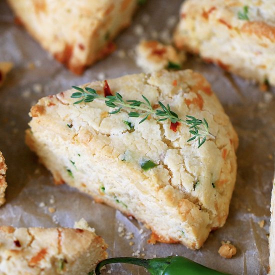 Jalapeno Pepper Jack Scones