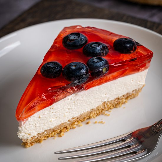 Jelly Cheesecake with Berries