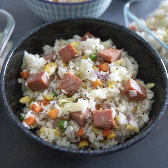 SPAM fried rice