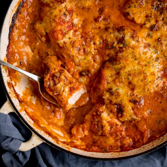 Easy Lasagne-Style Chicken Bake