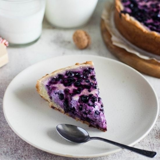 Blueberry Sour Cream Pie