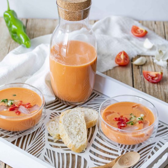 Gazpacho, a cold summer soup