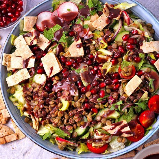 Lentil Pomegranate Salad