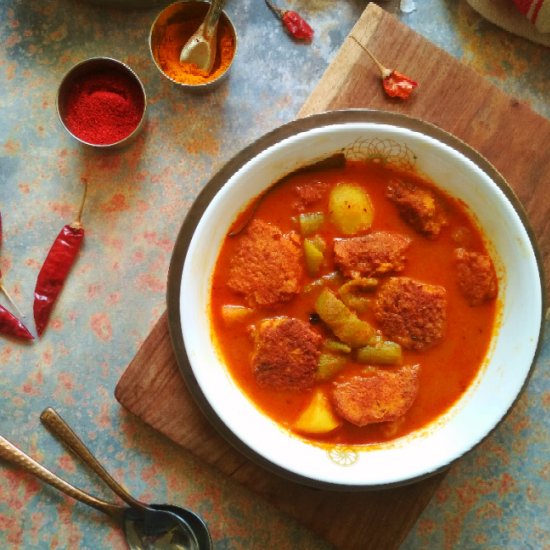 Fish Roe Fritter Curry