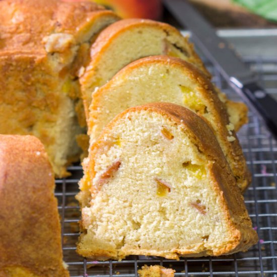 Fresh Peach Pound Cake