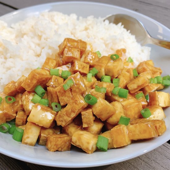 Sticky Lemon Tofu