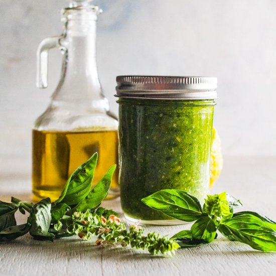 Gluten + Nut + Dairy Free Pesto