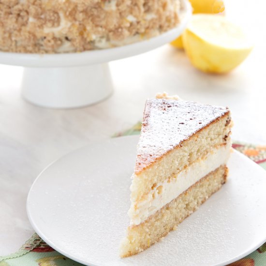 Keto Lemon Cream Cake