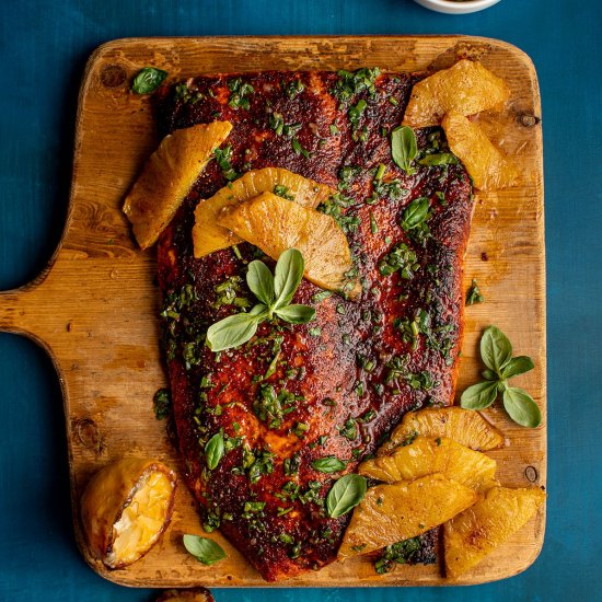 BBQ spiced salmon