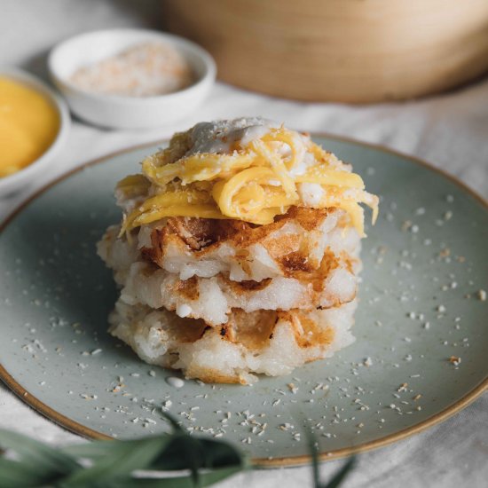 Mango Sticky Rice Waffles