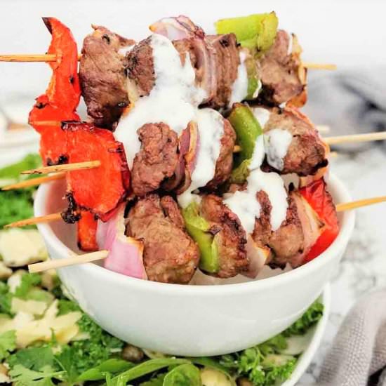 Air Fryer Beef Kabobs