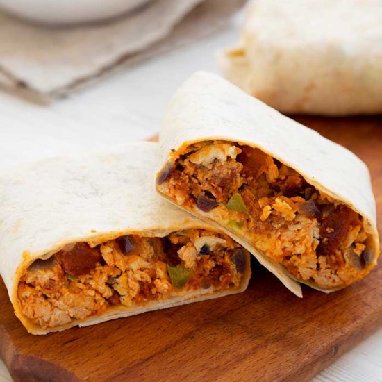 Chorizo Breakfast Burritos