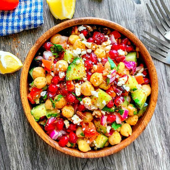 Indian Chickpea Salad (Chole Salad)