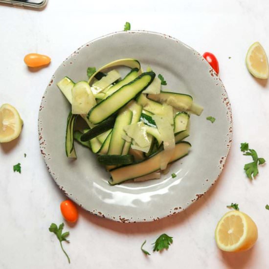 Raw Zucchini Carpaccio