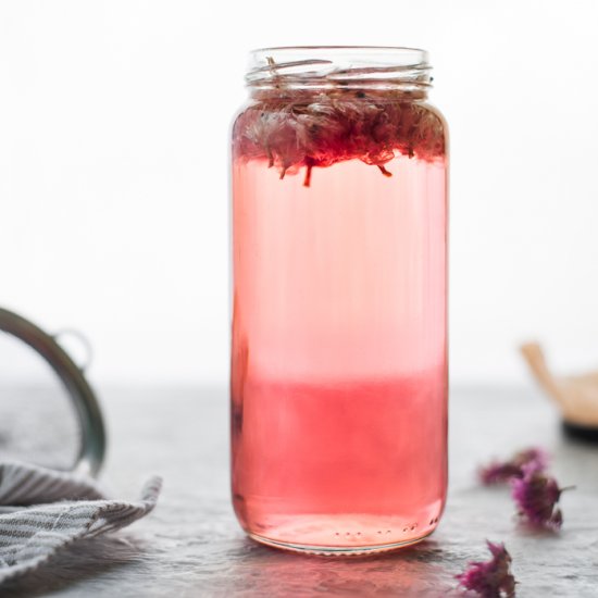 DIY Chive Blossom Infused Vinegar