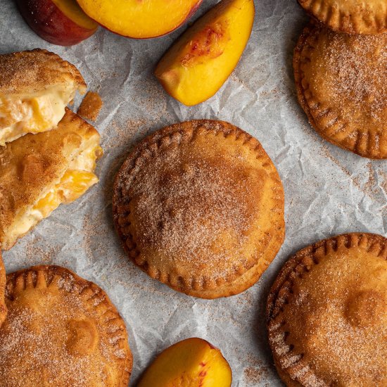 Peaches and cream hand pies