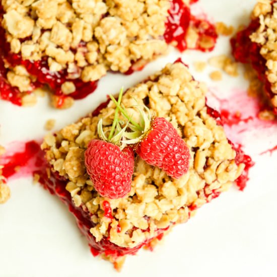 Raspberry Crumble Bars