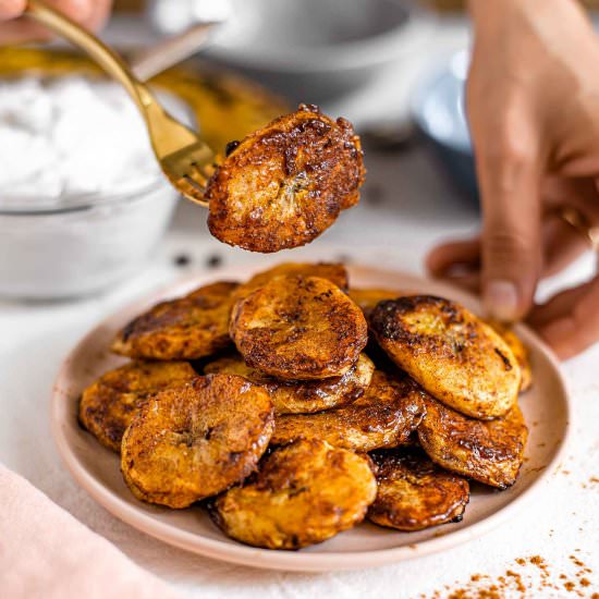 Caramelized Cinnamon Plantain