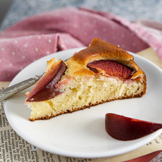 Super Easy Yogurt Plum Cake