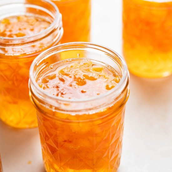 Bourbon Vanilla Peach Jam