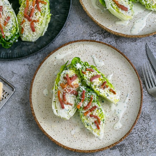 Cos salad with buttermilk dressing